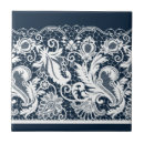 Search for white lace tiles Black
