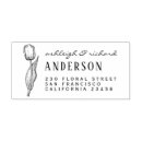 Search for tulip rubber stamps Return address