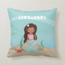 Search for the little mermaid cushions Under the sea
