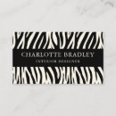 Search for zebra print business cards Animal