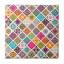 Search for colourful mandala tiles Ethnic