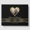 Search for 60th anniversary guest books Black