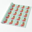 Search for pin up wrapping paper Brunette