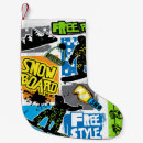 Search for snowboard christmas stockings Illustration