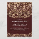 Search for burgundy masquerade party invitations Mardi gras