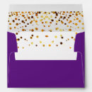 Search for purple and gold envelopes Sparkle