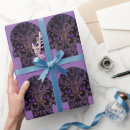 Search for purple skulls wrapping paper Sugar skull