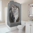 Search for wolf shower curtains Wildlife