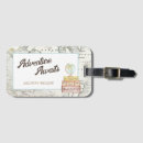 Search for adventure awaits luggage tags Map