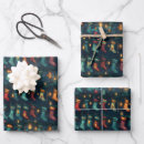 Search for silent night wrapping paper Vintage