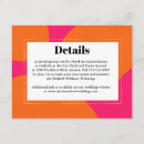 Search for hot pink and orange postcards Bride