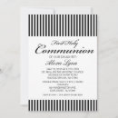 Search for black white first communion invitations Elegant