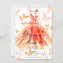 Search for red dress party invitations Butterflies