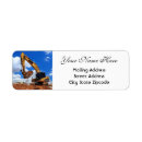 Search for construction vehicles return address labels Excavator