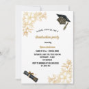 Search for diploma graduation invitations Black and gold