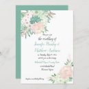Search for blush and mint wedding invitations Greenery