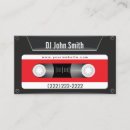 Search for cassette tape business cards Music