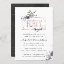 Search for luxury 40th birthday invitations Luxurious