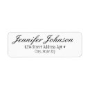 Search for fancy return address labels Minimalist