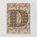 Search for monogram d postcards Letter