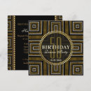 Search for art deco 50th birthday invitations Vintage