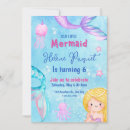 Search for pink and blue mermaid invitations Glitter