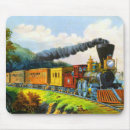 Search for vintage train mousepads Men