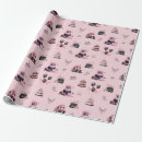 Search for pink and black wrapping paper Birthday party