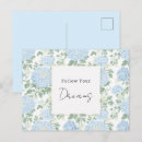 Search for on light blue postcards Floral