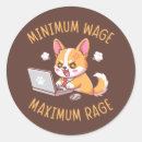 Search for funny corgi stickers Pembroke welsh corgi