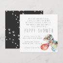 Search for new puppy invitations Watercolor