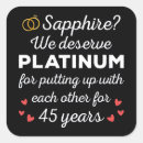 Search for 45th anniversary stickers Sapphire