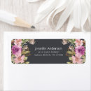Search for pink purple floral return address labels Elegant