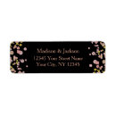 Search for rose gold confetti return address labels Modern