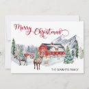 Search for barn christmas cards Watercolor