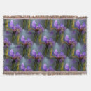 Search for iris throw blankets purple