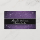 Search for substitute teacher business cards Professional