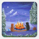 Search for black cat painting stickers Winter