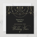 Search for elegant vow renewal invitations Black