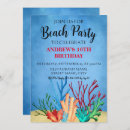 Search for sand birthday invitations Coral