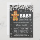 Search for gingerbread baby shower invitations Snowflake