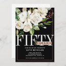Search for black and white floral invitations Modern