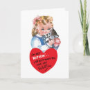 Search for vintage cat valentines day cards Red