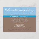 Search for blue and brown christening invitations Trendy