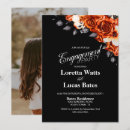Search for orange engagement party invitations Rustic