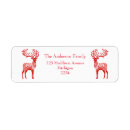 Search for reindeer return address labels Minimalist