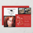 Search for school colors graduation invitations White