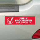 Search for vaccination bumper stickers Coronavirus