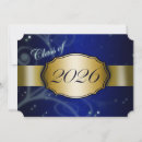 Search for blue and gold graduation invitations College