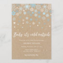 Search for snowflakes baby shower invitations Rustic